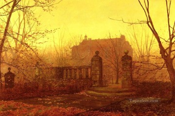  TK Oil Painting - Autumn Morning city scenes John Atkinson Grimshaw
